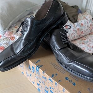 Men's Black Leather Dress Shoes
